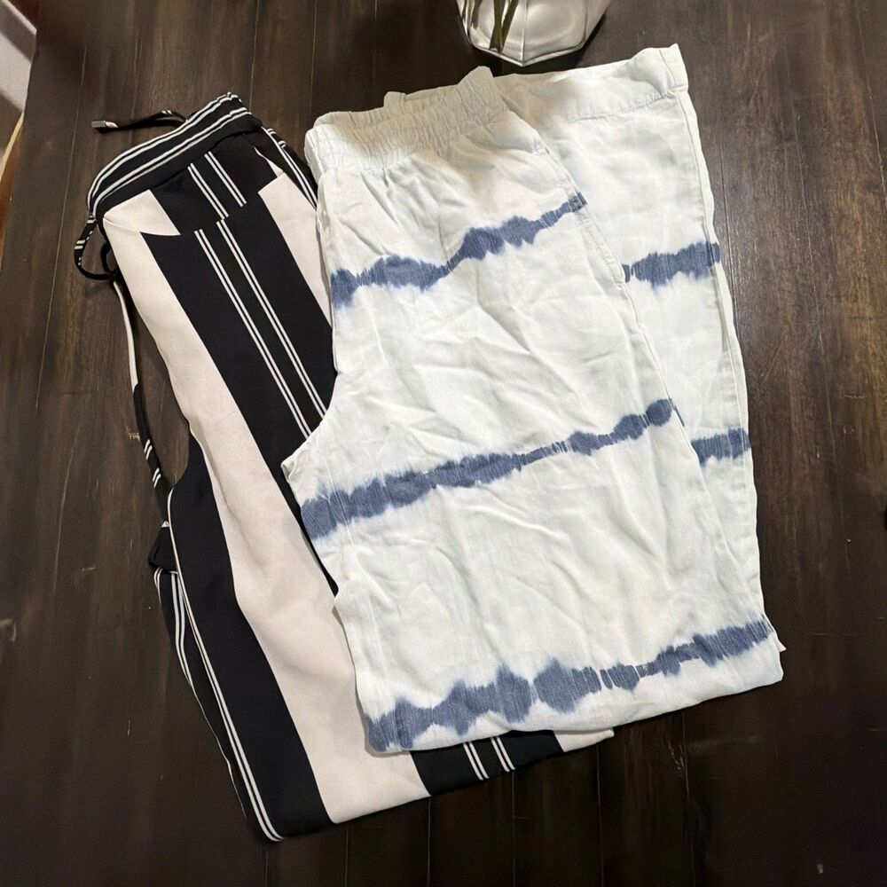 Venus Brand Women's Pants Size 4 Striped Plus Tribal Jeans Tie Dye LOT OF 2